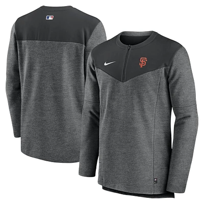 Men's Nike Black San Francisco Giants Authentic Collection Game Time Performance Half-Zip Top