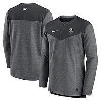 Men's Nike Black Chicago White Sox Authentic Collection Game Time Performance Half-Zip Top