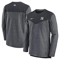 Men's Nike Navy New York Yankees Authentic Collection Game Time Performance Half-Zip Top