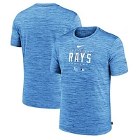 Men's Nike Light Blue Tampa Bay Rays Authentic Collection Velocity Performance Practice T-Shirt