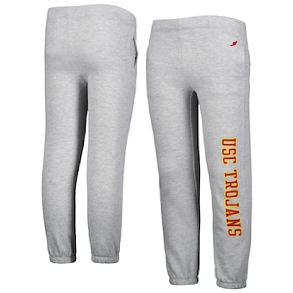 Youth League Collegiate Wear Heather Gray USC Trojans Essential Pants