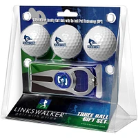 Creighton Bluejays 3-Pack Golf Ball Gift Set with Hat Trick Divot Tool