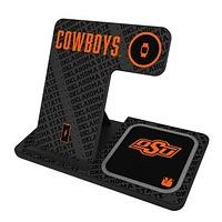 Keyscaper Oklahoma State Cowboys 3-In-1 Wireless Charger