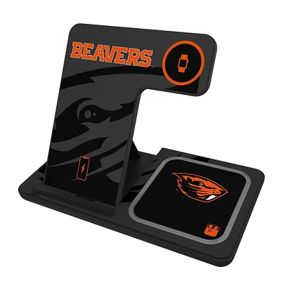 Keyscaper Oregon State Beavers 3-In-1 Wireless Charger