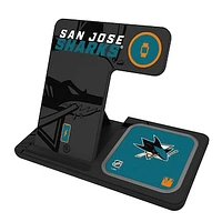 Keyscaper San Jose Sharks 3-In-1 Wireless Charger
