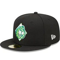 Men's New Era Black Daytona Tortugas Marvel x Minor League 59FIFTY Fitted Hat