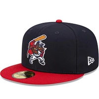 Men's New Era Navy/Red Hampshire Fisher Cats Marvel x Minor League 59FIFTY Fitted Hat