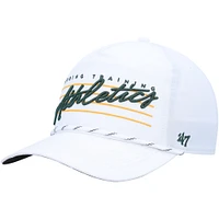 Men's '47 White Athletics Downburst Hitch Snapback Hat