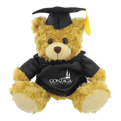Black/Brown Gonzaga Bulldogs 12'' Graduation Plush Bear