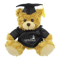Black/Brown Gonzaga Bulldogs 12'' Graduation Plush Bear