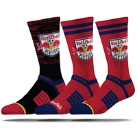 Men's Strideline New York Red Bulls Premium 3-Pack Knit Crew Socks Set