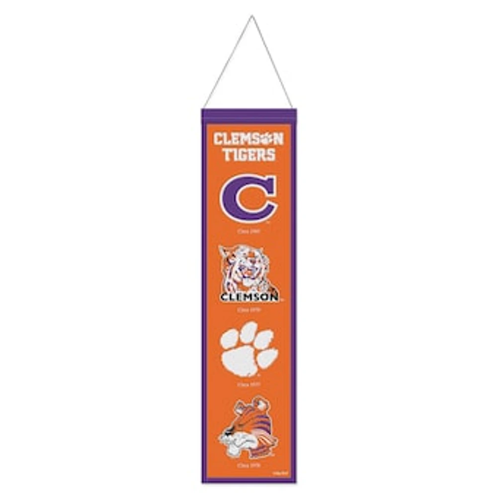 WinCraft  Clemson Tigers 8" x 32" College Vault Evolution Banner