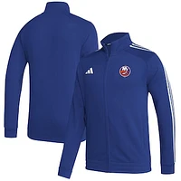 Men's adidas  Royal New York Islanders Raglan Full-Zip Track Jacket