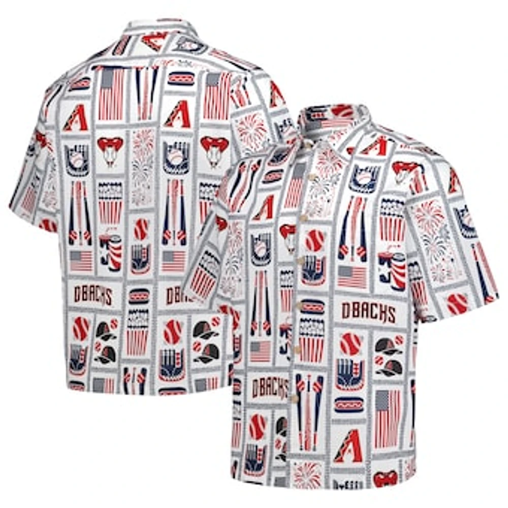 Men's Reyn Spooner White Arizona Diamondbacks Americana Button-Up Shirt