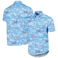 Men's Reyn Spooner  Light Blue St. Louis Cardinals Kekai Performance Button-Up Shirt