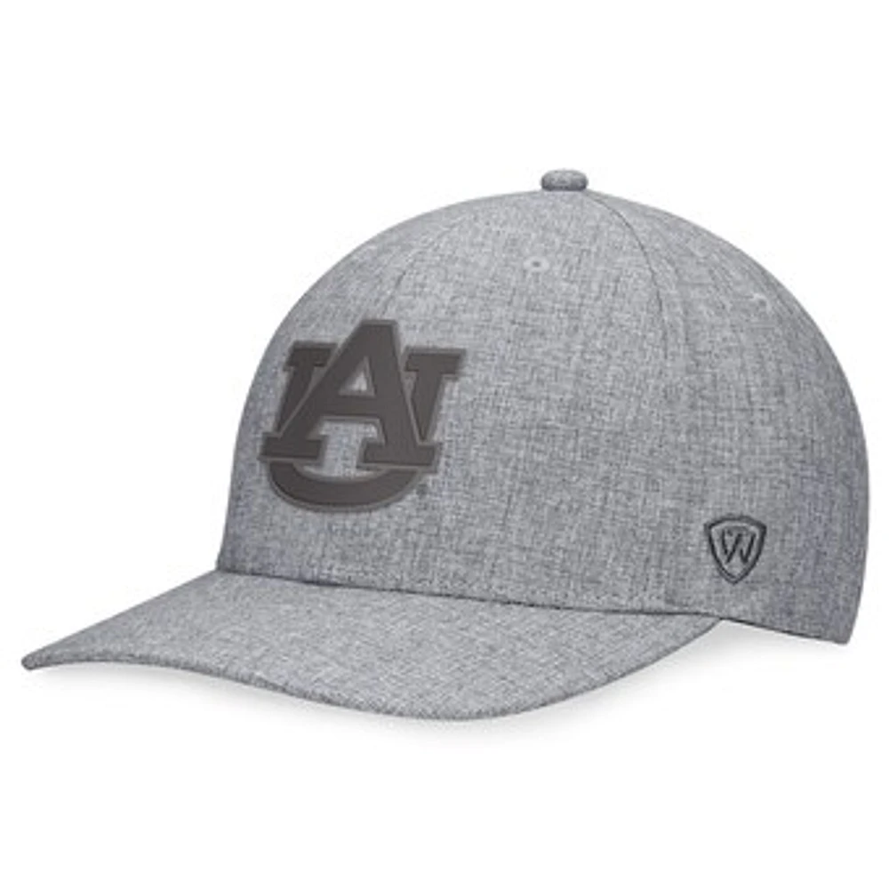 Men's Top of the World Gray Auburn Tigers Grit Flex Hat