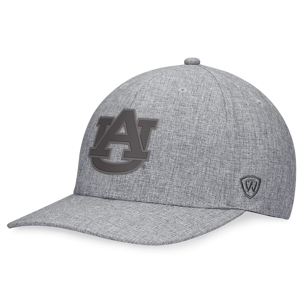 Men's Top of the World Gray Auburn Tigers Grit Flex Hat