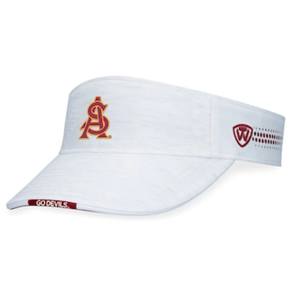 Men's Top of the World White Arizona State Sun Devils Flare Adjustable Visor