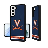 Virginia Cavaliers Galaxy Endzone Stripe Personalized Bump Case