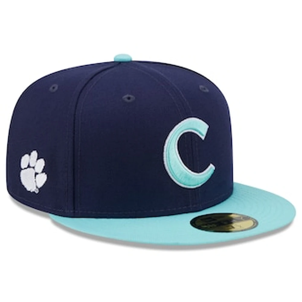 Men's New Era Navy/Light Blue Clemson Tigers 59FIFTY Fitted Hat