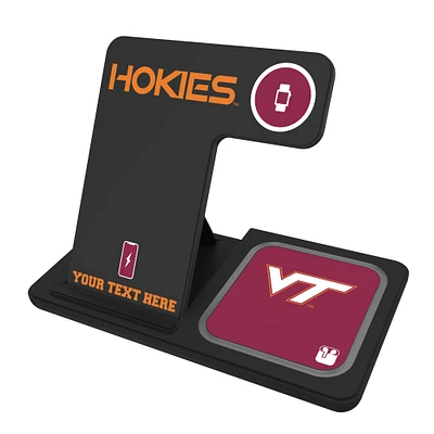 Virginia Tech Hokies Personalized 3-In-1 Wireless Charger
