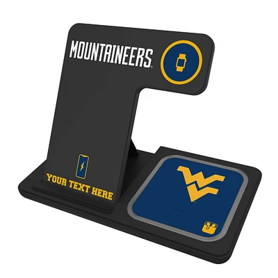 West Virginia Mountaineers Personalized 3-In-1 Wireless Charger