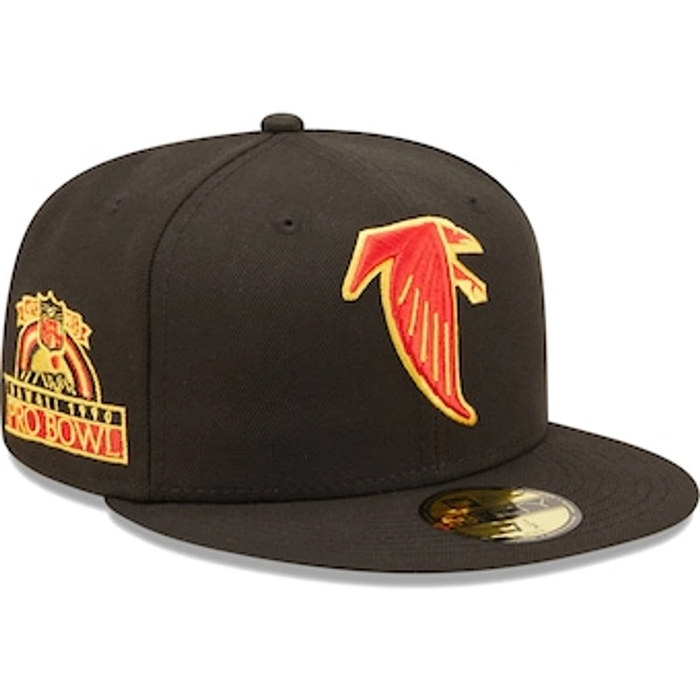 Men's New Era Black Atlanta Falcons  Cobra Kai 59FIFTY Fitted Hat