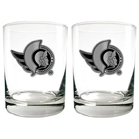 Ottawa Senators 15oz. Legacy Rocks Glass Set