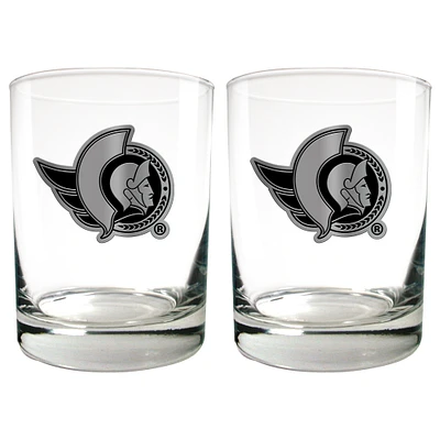 Ottawa Senators 15oz. Legacy Rocks Glass Set