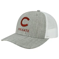 Men's Heather Gray/White Colgate Raiders Arch Trucker Snapback Hat