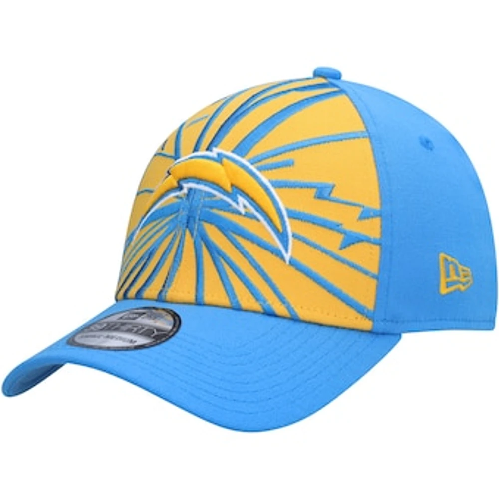 Men's New Era Gold/Powder Blue Los Angeles Chargers Shattered 39THIRTY Flex Hat