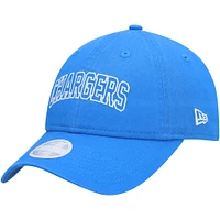 Women's New Era Powder Blue Los Angeles Chargers Collegiate 9TWENTY Adjustable Hat