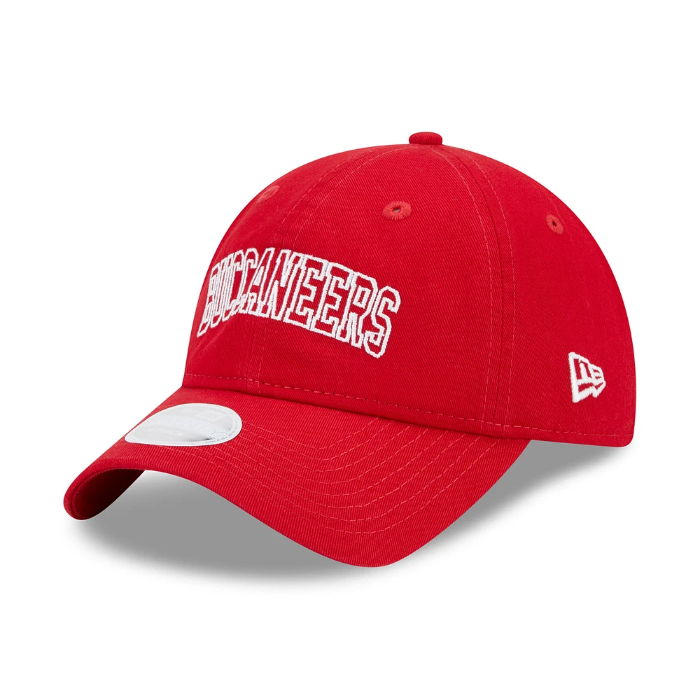 Women's New Era Red Tampa Bay Buccaneers Collegiate 9TWENTY Adjustable Hat