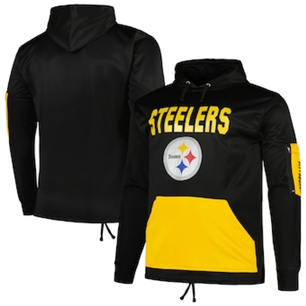 Men's Fanatics  Black Pittsburgh Steelers Big & Tall Pullover Hoodie