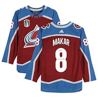 Cale Makar Colorado Avalanche Autographed 2022 Stanley Cup Champions Burgundy adidas Authentic Jersey with Stanley Cup Patch and "2022 Conn Smythe" Inscription