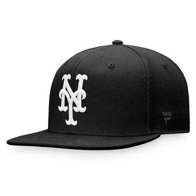 Men's Fanatics Black New York Mets Snapback Hat