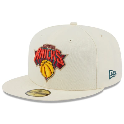 Men's New Era Khaki York Knicks Autumn 59FIFTY Fitted Hat