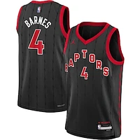 Youth Jordan Brand Scottie Barnes Black Toronto Raptors 2022/23 Swingman Player Jersey - Statement Edition