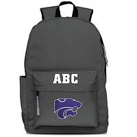 MOJO Gray Kansas State Wildcats Personalized Campus Laptop Backpack