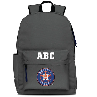 MOJO Gray Houston Astros Personalized Campus Laptop Backpack