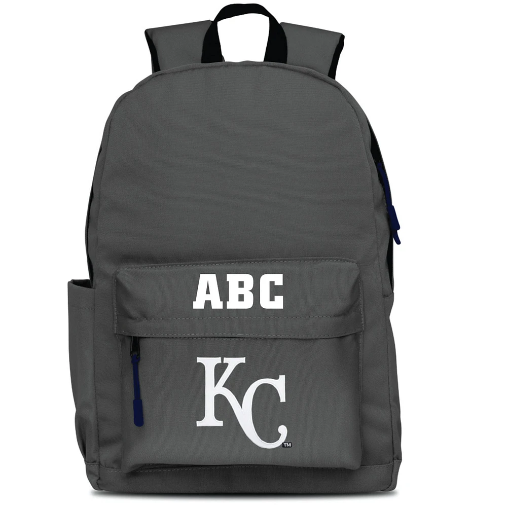 MOJO Gray Kansas City Royals Personalized Campus Laptop Backpack