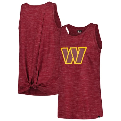 Women's New Era Burgundy Washington Commanders Space Dye Tie-Back Tank Top