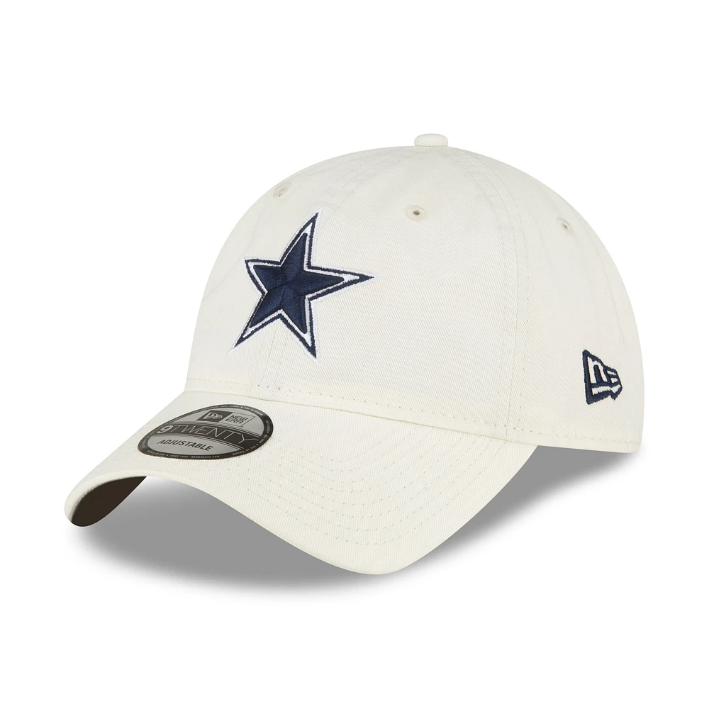 Men's New Era Cream Dallas Cowboys Core Classic 2.0 9TWENTY Adjustable Hat