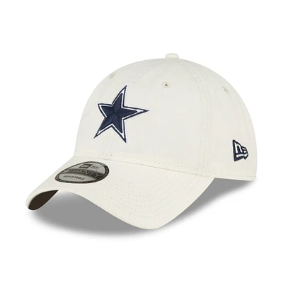 Men's New Era Cream Dallas Cowboys Core Classic 2.0 9TWENTY Adjustable Hat