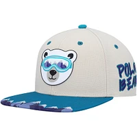 Youth Explore Cream Explore Polar Bear Snapback Hat