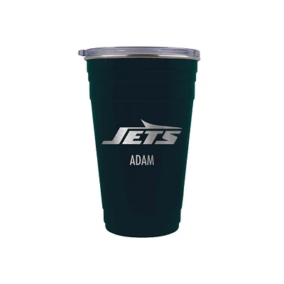 New York Jets Team Logo 22oz. Personalized Tailgater Travel Tumbler