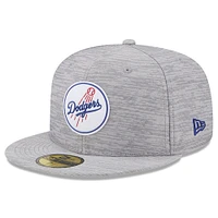 Men's New Era  Gray Los Angeles Dodgers 2023 Clubhouse 59FIFTY Fitted Hat