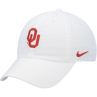 Unisex Nike White Oklahoma Sooners Heritage86 Logo Performance Adjustable Hat