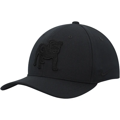 Men's Nike Georgia Bulldogs Triple Black Classic99 Performance Flex Hat