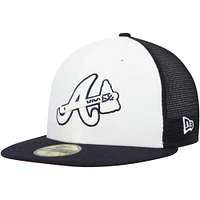 Men's New Era White/Navy Atlanta Braves 2023 On-Field Batting Practice 59FIFTY Fitted Hat